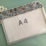 リバティビニコ　A4大きく開く連絡袋　ハラバルー