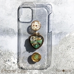 【限定品】【iPhone全機種対応】iPhoneケース/天然石/ハート/green/緑/グリーン