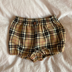 2枚セット！タータンチェックかぼちゃパンツ ベージュ系 ベビー
