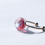 glass jewel リング