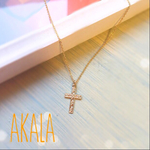 14kgf cross necklace