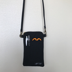 ハンドメイド　ツールポーチ☆スマホポーチ☆ファスナー付き　ブラック