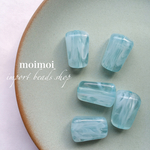 〈6個*No.Y1146〉 import マーブルクリア/ライトブルー