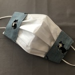 【ｔｏ様オーダー品】ume＊mew 不織布マスク用インナーマスク（チワレ/スモーキーブルー）