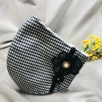 ＊Spring＊ ミニ千鳥とお花モチーフ　ネイビー&ホワイト