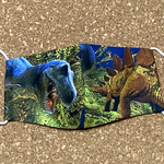 接触冷感/涼感加工マスク　子供用　ヤバイ　恐竜04🦖🦕