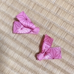 (再販×5)2個 セット！ シンプル かわいい 麻の葉 模様 の キッズ ベビー ヘアクリップ ピンク 鬼 和柄 滅 着物  浴衣 ハロウィン 刃 ひな祭り