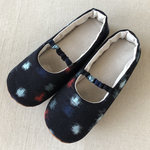 ルームシューズ   Lサイズ  古布　木綿絣