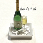 hand made  ミニチュア　ドールハウス　シャンパン