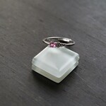 ピンクトルマリン　オーバルコメットリング　SILVER925