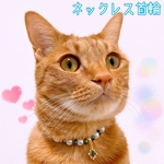 猫の首輪🐈グリーン系パールビーズ✨ネックレス首輪♡ジルコニアチャーム💚