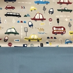 ma25tsu14さま専用　レッスンバッグ     くれよんくるま柄　通学バッグ 通園バッグ お稽古バッグ 絵本バッグ 手提げ袋 男の子