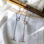 3way snake chain  necklace /2color