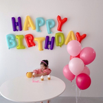 ハートバースデーパーティーHappy Birthday 風船 飾り付け 文字バルーン