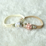 お花とパールのヘアアクセサリー⁑ニューボーンフォト