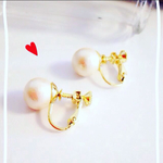 【再々販】選べる♡一粒コットンパールイヤリング♡