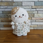 ☆しろたん☆春のワンピースセット(ふっくらリボン花柄)