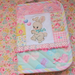【難あり】hana*ハンドメイド★パッチワークレトロアニマルマルチケースＳサイズ♪通帳ケース母子手帳ケースにもうさくま