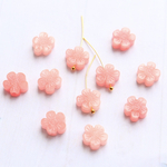 桜シェルビーズ　ピンクグラデーション