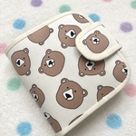 レトロ❤︎ クマくんの顔ʕ•ᴥ•ʔ★  二つ折り財布