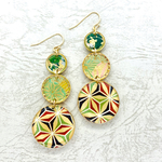 和紙ピアス【麻の葉】