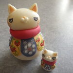 マトリョーシカ風招き猫2匹セット♪