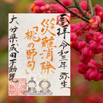 ひなまつり御朱印🌸梅模様紙使用