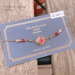 [SALE] ボタニカルブレスレット　誕生石一連 