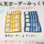 2色ボーダー10本★ 名前タグ ネームタグ 防水 お名前記入 送料込み