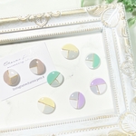 パステルカラーのワンポイントピアス/イヤリング