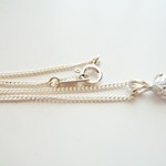 再々♡シルバー９２５しずくのジルコニアネックレス