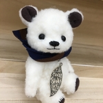 ハンドメイド小さなテディベア風クマぬいぐるみ🧸ホワイト