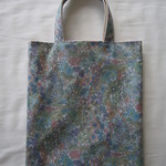 ぺったんこバッグ*リバティ*Margaret Annie*パステルブルー*32×28㎝