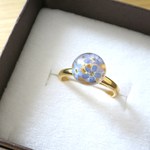 勿忘草の水中花リング