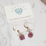 ルビーの葡萄ピアス✩.*˚天然石×14kgf