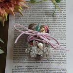 【リボンラップ♡】お花の刺繍リボン×パールビーズ付き♪