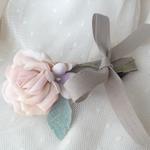 sale**定番♡一輪ローズのバレッタ　： pink