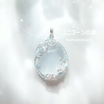 ナチュラルブルートパーズペンダント（ワイヤージュエリー☆ワイヤーアクセサリー☆ワイヤーラッピング天然石ネックレス）