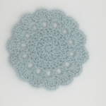 水色コースター2枚セット☆送料無料☆