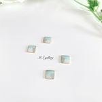 トライカラー🌿イヤリング　ノンホールピアス