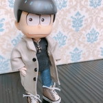 【3点セット】ベージュチェスターコートの上下三点セット⭐︎オビツ11ねんどろいどどーる兼用