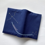 刺繍 ブックカバー 文庫 銀河鉄道の夜