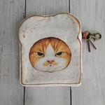 ラスト１個！猫ちゃんパンのポーチ▪食パン