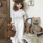 リカちゃん服＊きらちゃんのワンピ・エクリュ