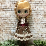 花柄クラシックワンピース