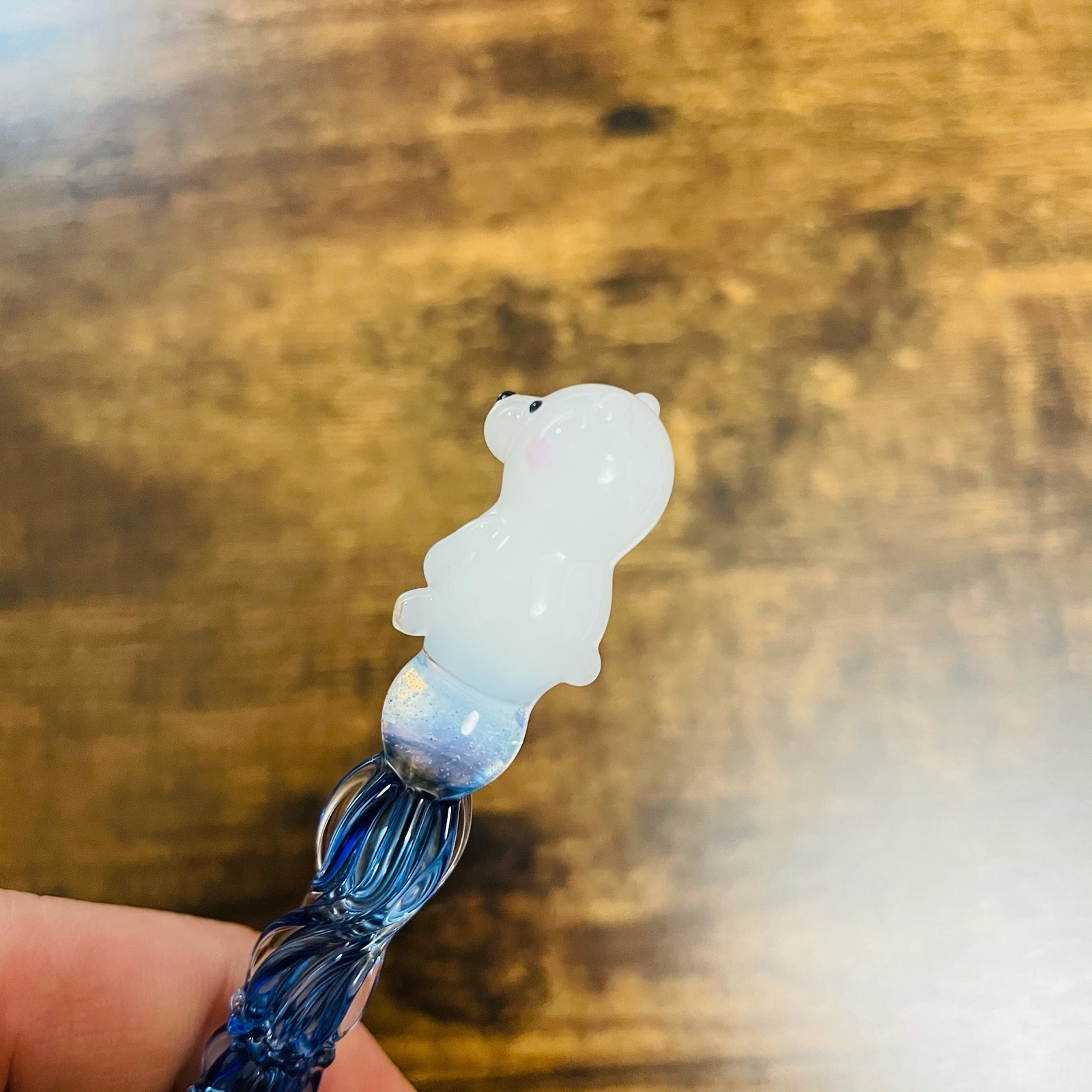 animal glass pen（しろくま） - PARAGLASS GALLERY | minne byGMO