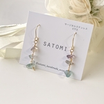 フローライトさざれピアス イヤリング