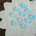 チェコガラスビーズ フラワー 菫(水色)
