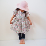 80～130㎝ 小花柄ワンピース ＊ 子供服 ＊ キッズ＊ 受注製作  出産祝い