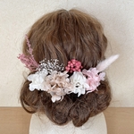 【送料無料】髪飾り ヘッドパーツ 結婚式 袴 謝恩会 卒業式 入学式 プリザーブドフラワー